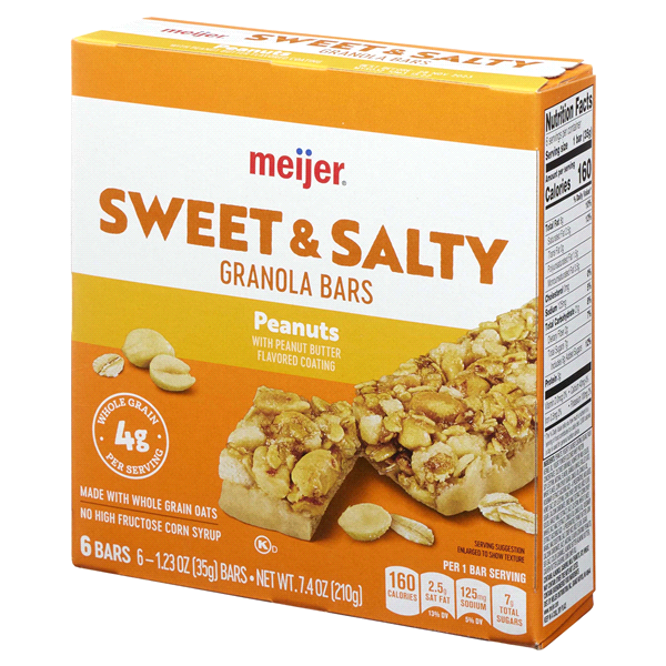 slide 23 of 29, Meijer Chewy Sweet & Salty Nut Granola Bars, 6 ct