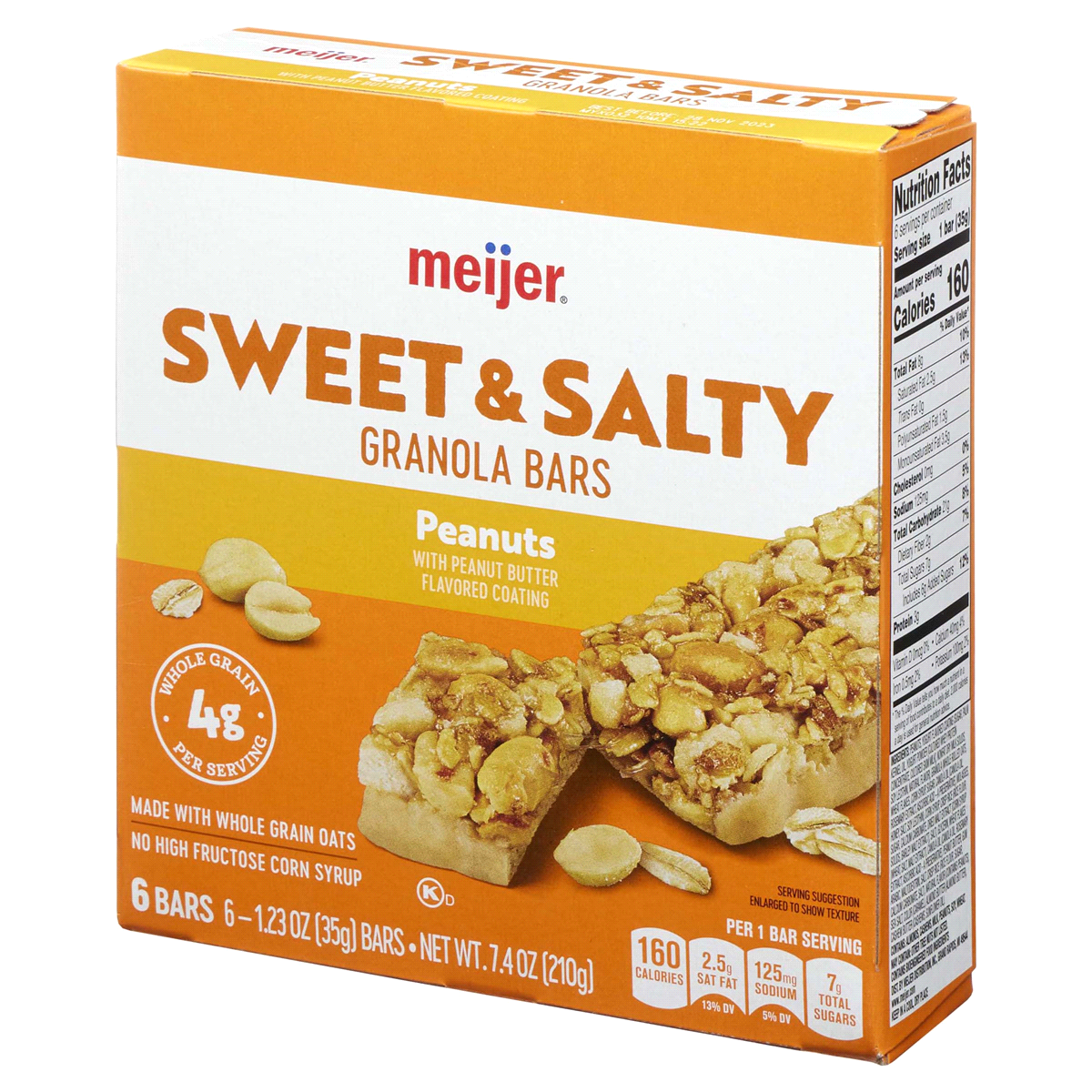 slide 6 of 29, Meijer Chewy Sweet & Salty Nut Granola Bars, 6 ct