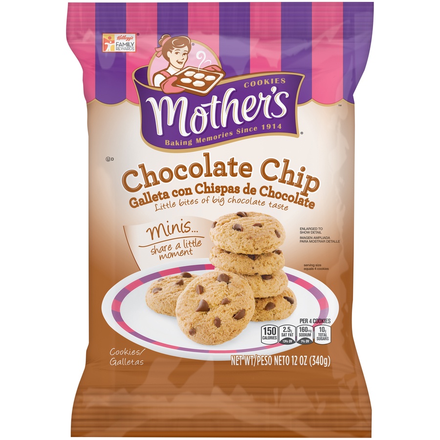 Mother's Cookies Chocolate Chip 12 oz | Shipt