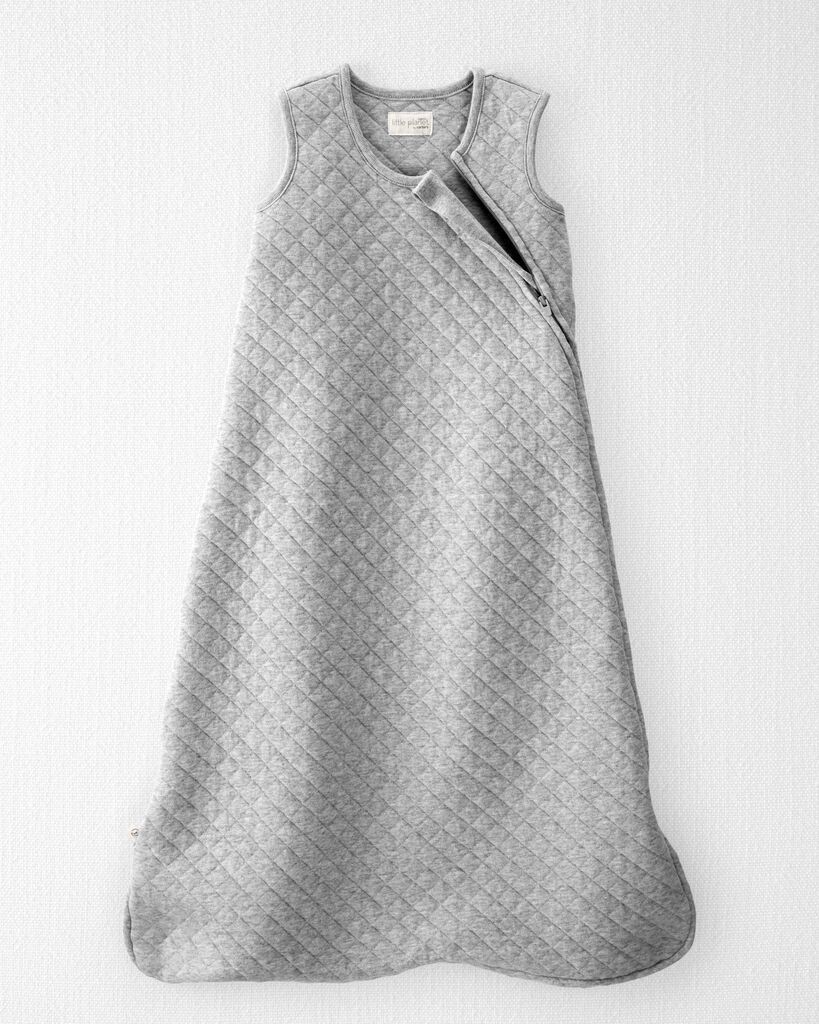 slide 4 of 4, Littleplanet Baby Double Knit Zip Sleep Sack Gray Heather L, 1 ct