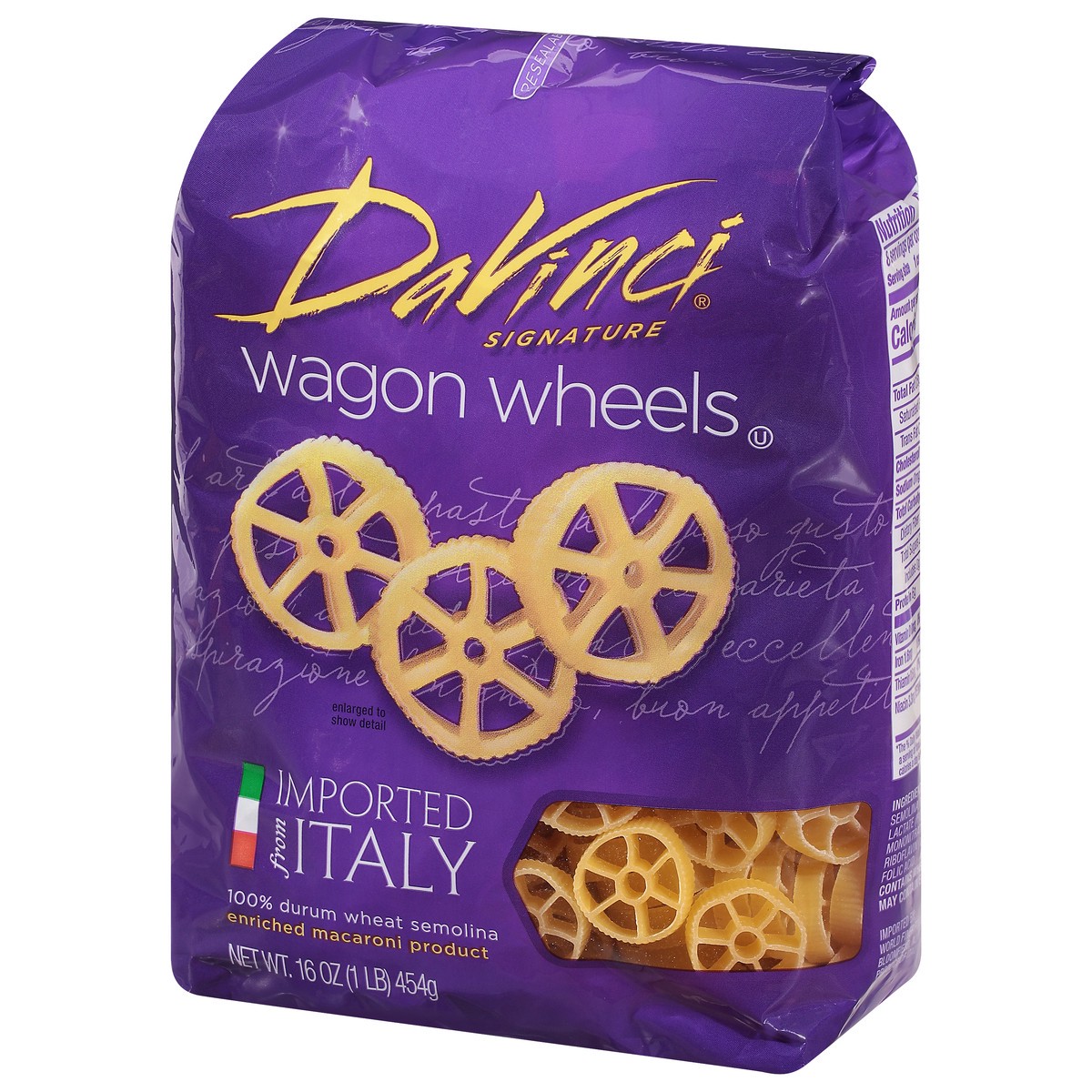slide 3 of 9, Davinci Pasta Wagon Wheels, 16 oz