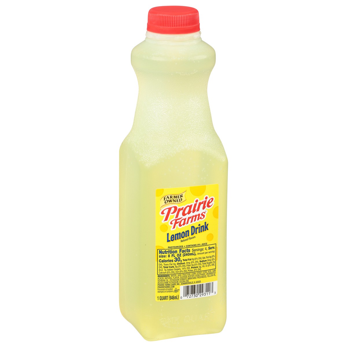 slide 8 of 12, Prairie Farms Lemon Drink - 1 qt, 1 qt