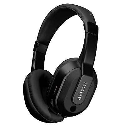 slide 1 of 1, Bytech Bluetooth Chrome Headphones, 1 ct