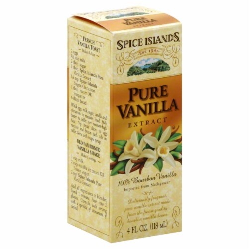 slide 1 of 1, Spice Islands Pure Vanilla Extract Bottle, 4 fl oz