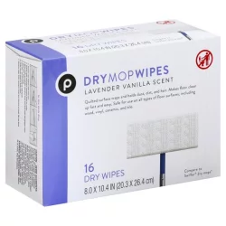 Publix Lavender Vanilla Scent Dry Mop Wipes