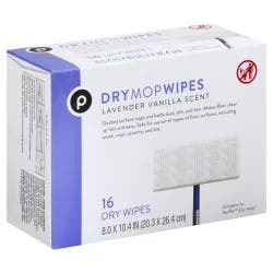 Publix Lavender Vanilla Scent Dry Mop Wipes