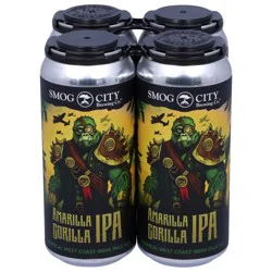 Smog City IPA Amarilla Gorilla Beer 4 - 16 fl oz Cans