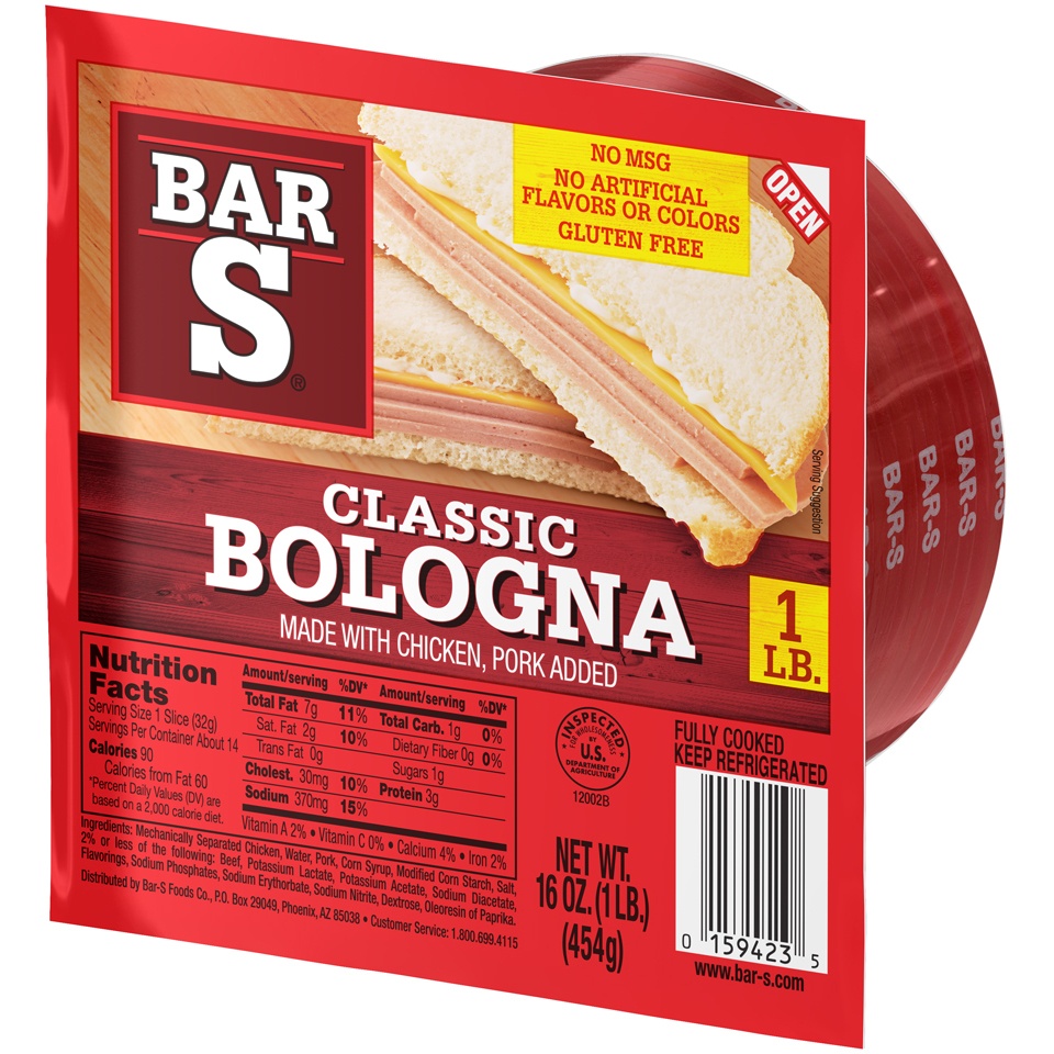 slide 3 of 7, Bar-S Classic Bologna, 16 oz