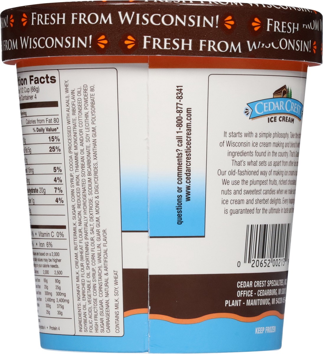 slide 14 of 14, Cedar Crest Chocolate Cookie Extreme Ice Cream 1 pt, 1 pint