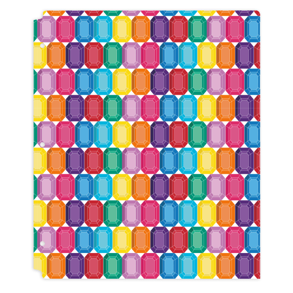 slide 1 of 1, Office Depot Brand Fashion 2-Pocket Poly Folder, 8-1/2'' X 11'', Gems, 1 ct