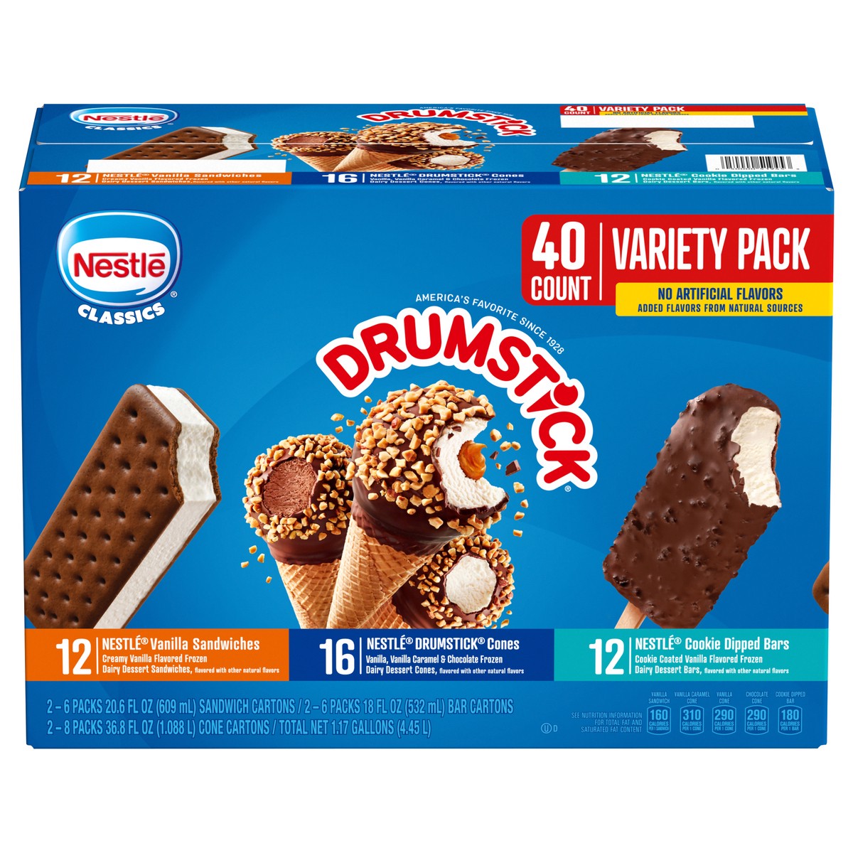 slide 13 of 13, Drumstick Variety Pack Ice Cream 40 ea, 40 ct