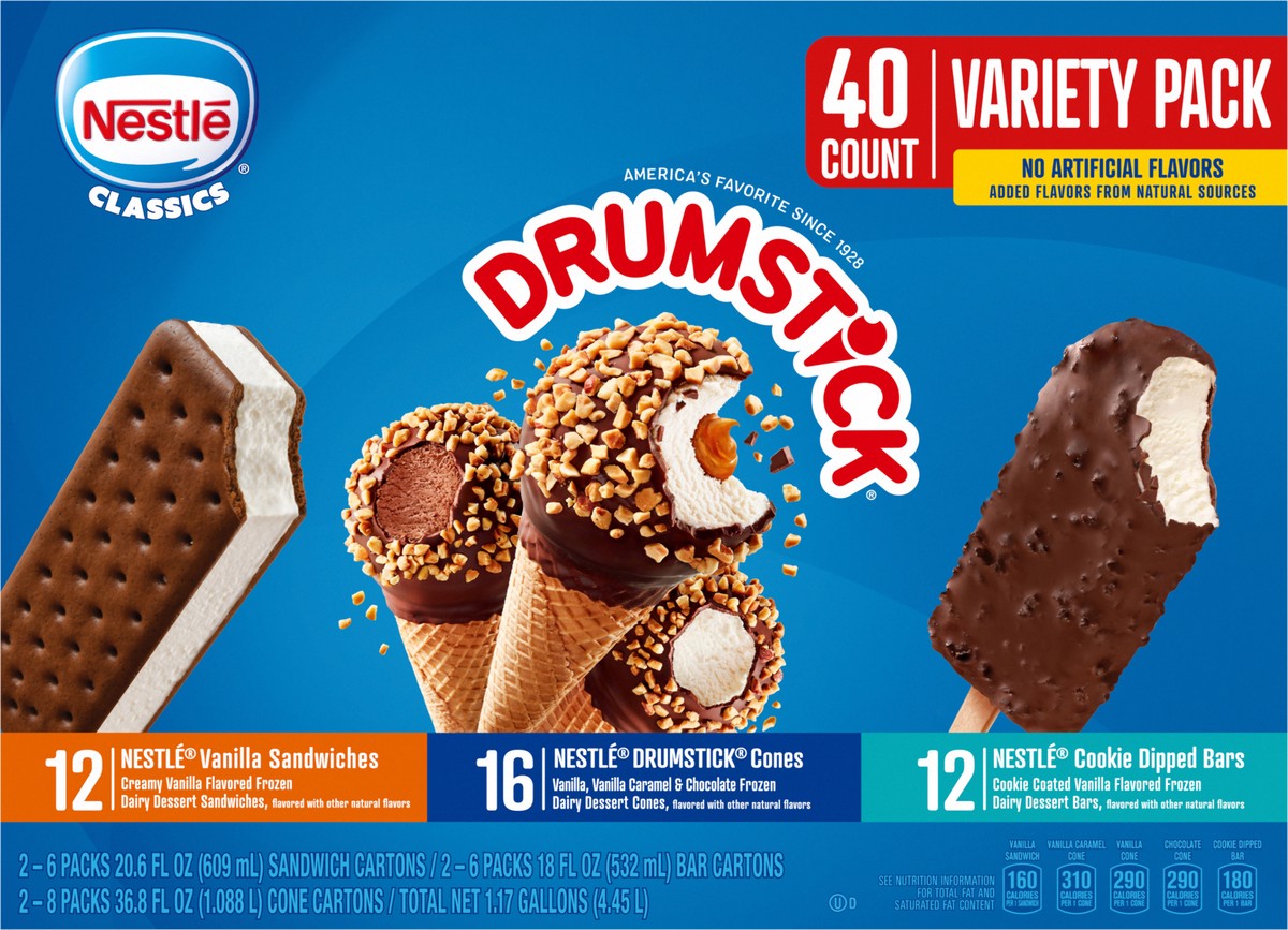 slide 4 of 13, Drumstick Variety Pack Ice Cream 40 ea, 40 ct