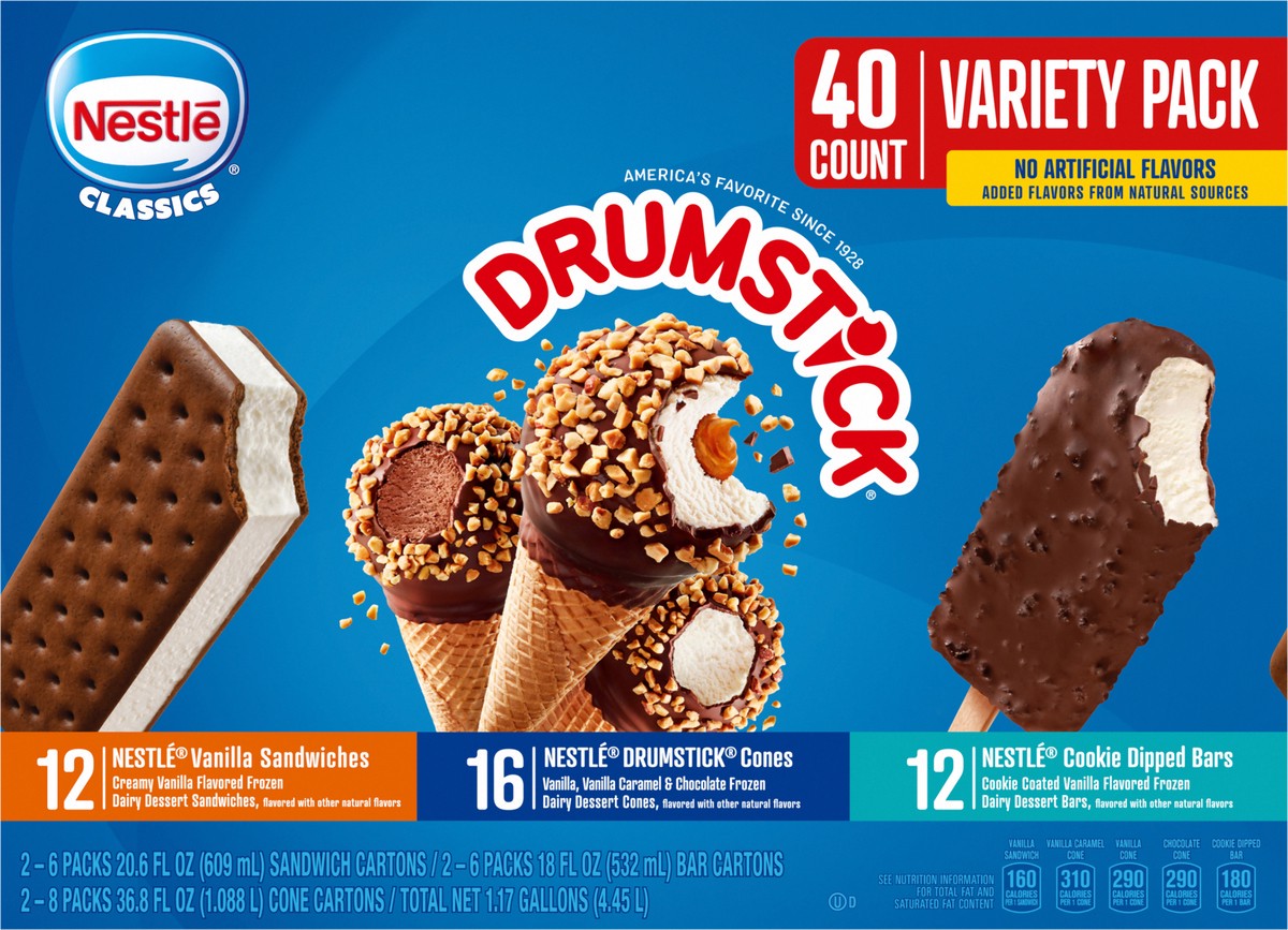 slide 8 of 13, Drumstick Variety Pack Ice Cream 40 ea, 40 ct