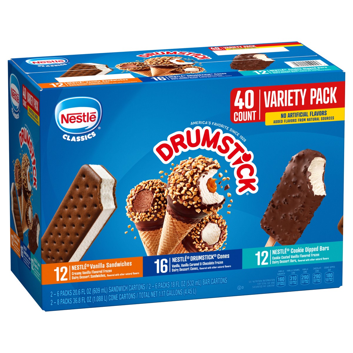 slide 11 of 13, Drumstick Variety Pack Ice Cream 40 ea, 40 ct