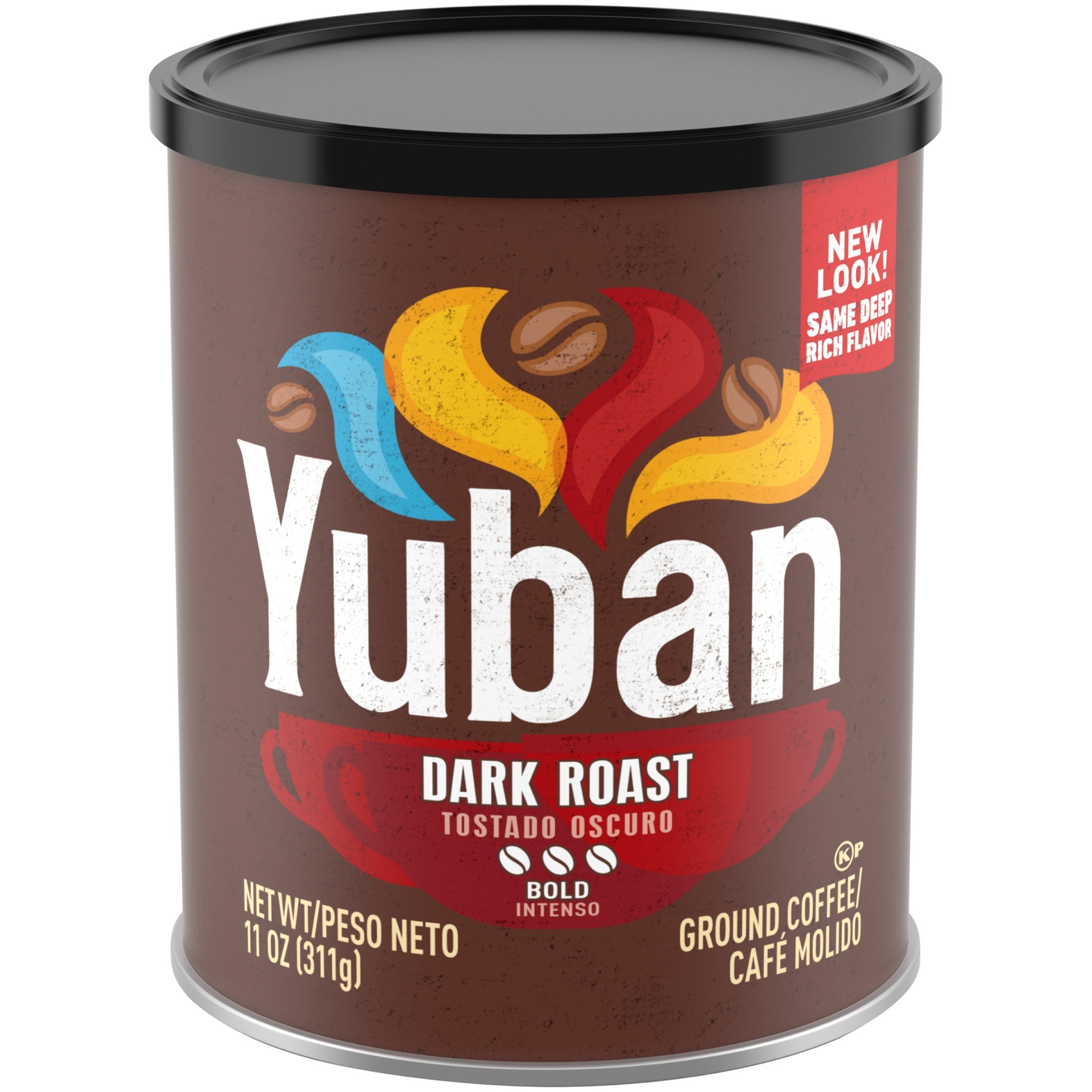 slide 1 of 5, Yuban Dark Roast Bold Roast Ground Coffee ister, 11 oz
