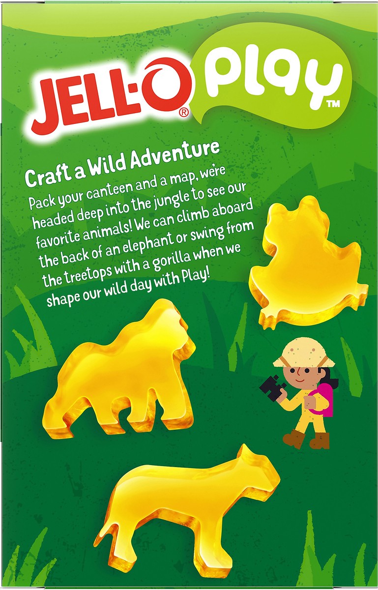 slide 9 of 14, Jell-O Play Jungle Cutters Kit with Lemon Gelatin Mix, 6 oz Box, 6 oz