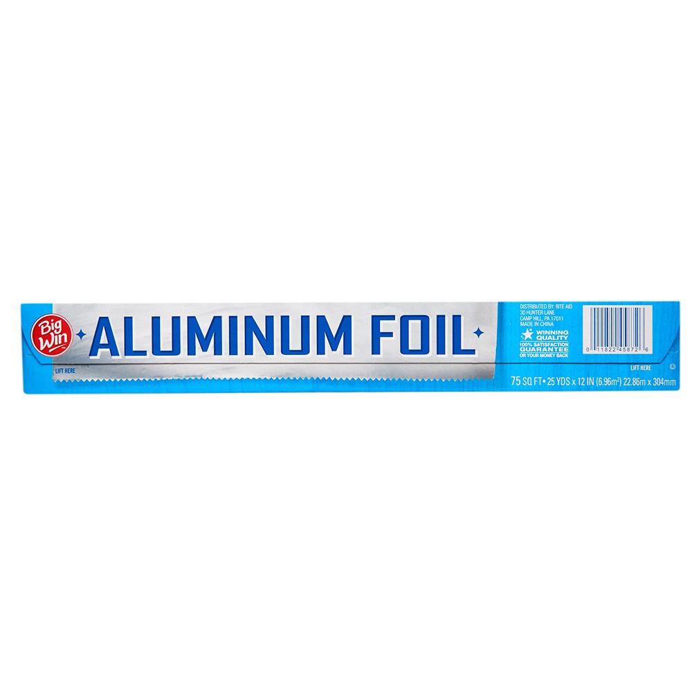 slide 2 of 2, Big Win Aluminum Foil, 75 sq ft