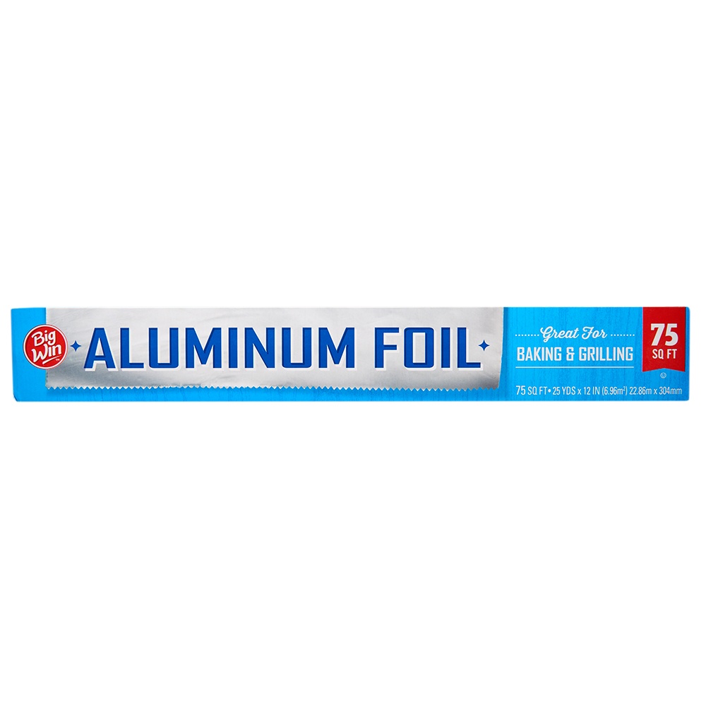 slide 1 of 2, Big Win Aluminum Foil, 75 sq ft
