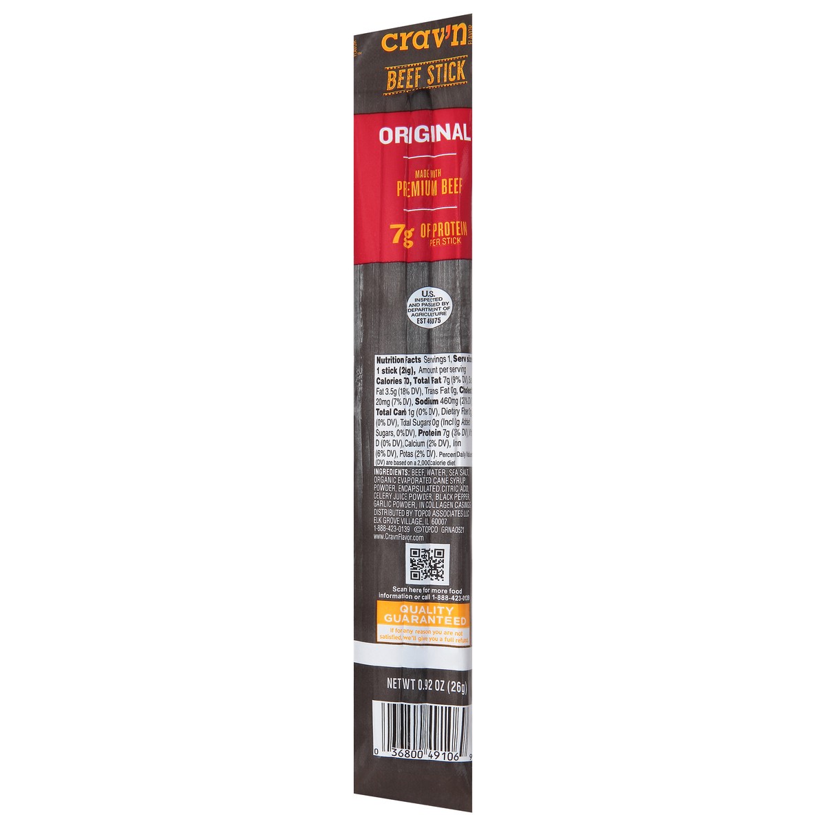 slide 14 of 14, Crav'n Flavor Beef Stick, Original 0.92 Oz, 0.92 oz