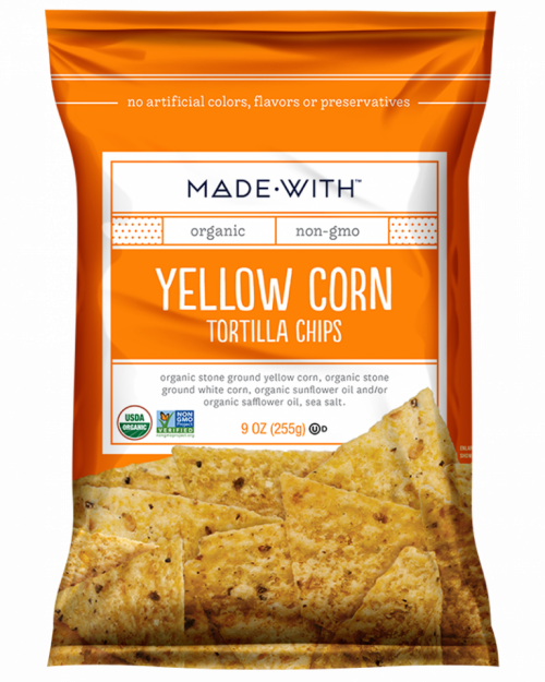 slide 1 of 1, Made With Organic Yellow Tortilla Chips, 9 oz