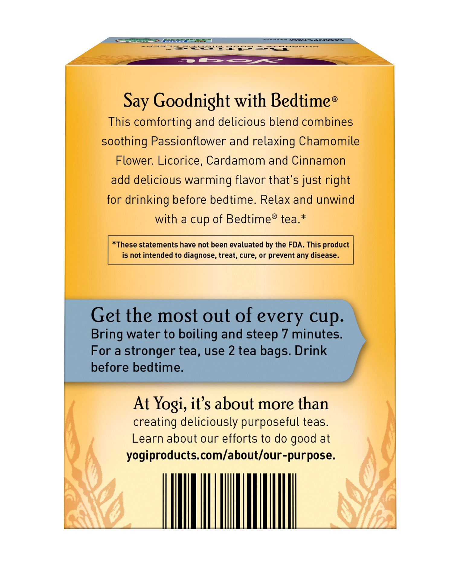 slide 3 of 5, Yogi Teas Organic Caffeine Free Bedtime Tea, 16 ct
