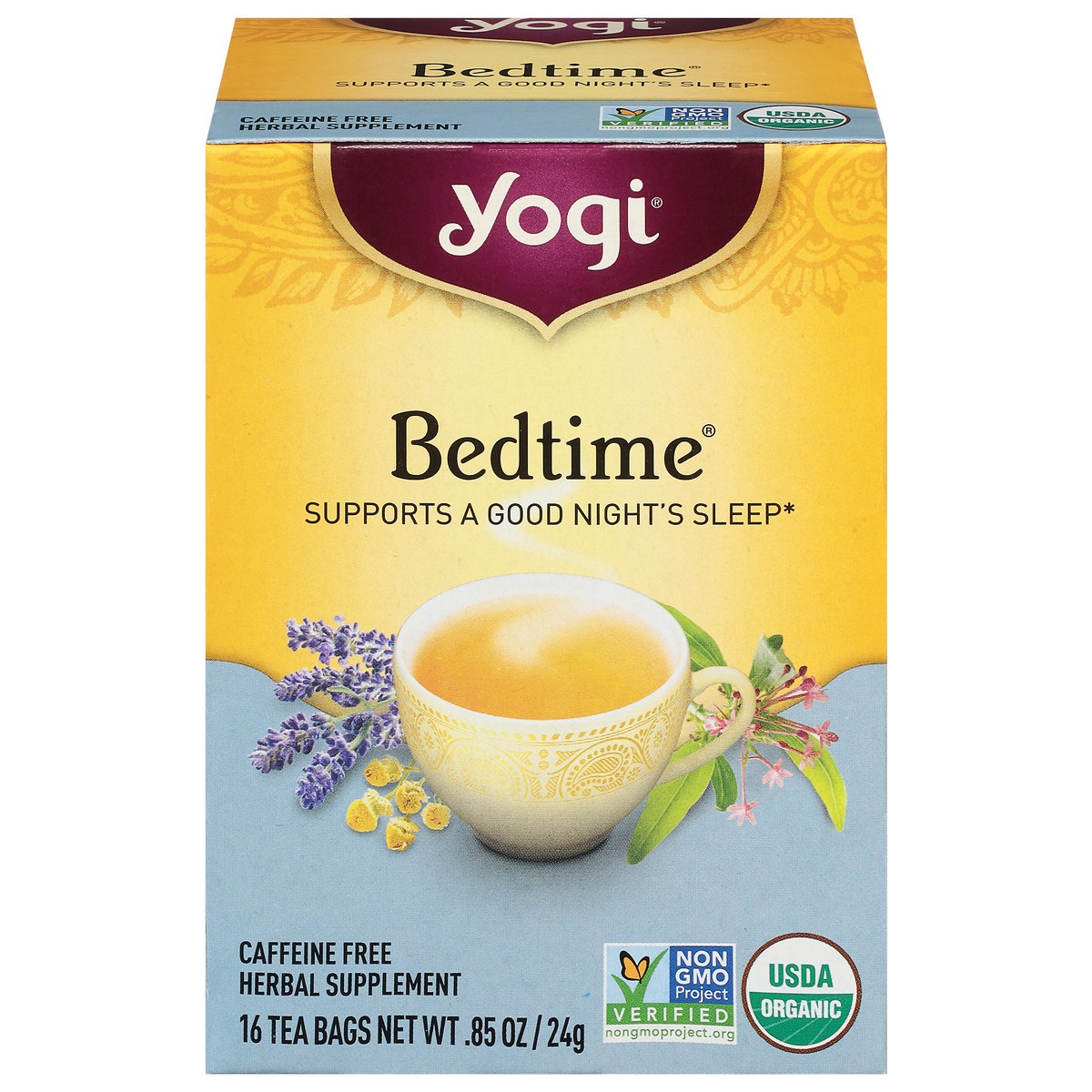 slide 1 of 5, Yogi Bedtime Tea Bags 16 ea, 16 ct