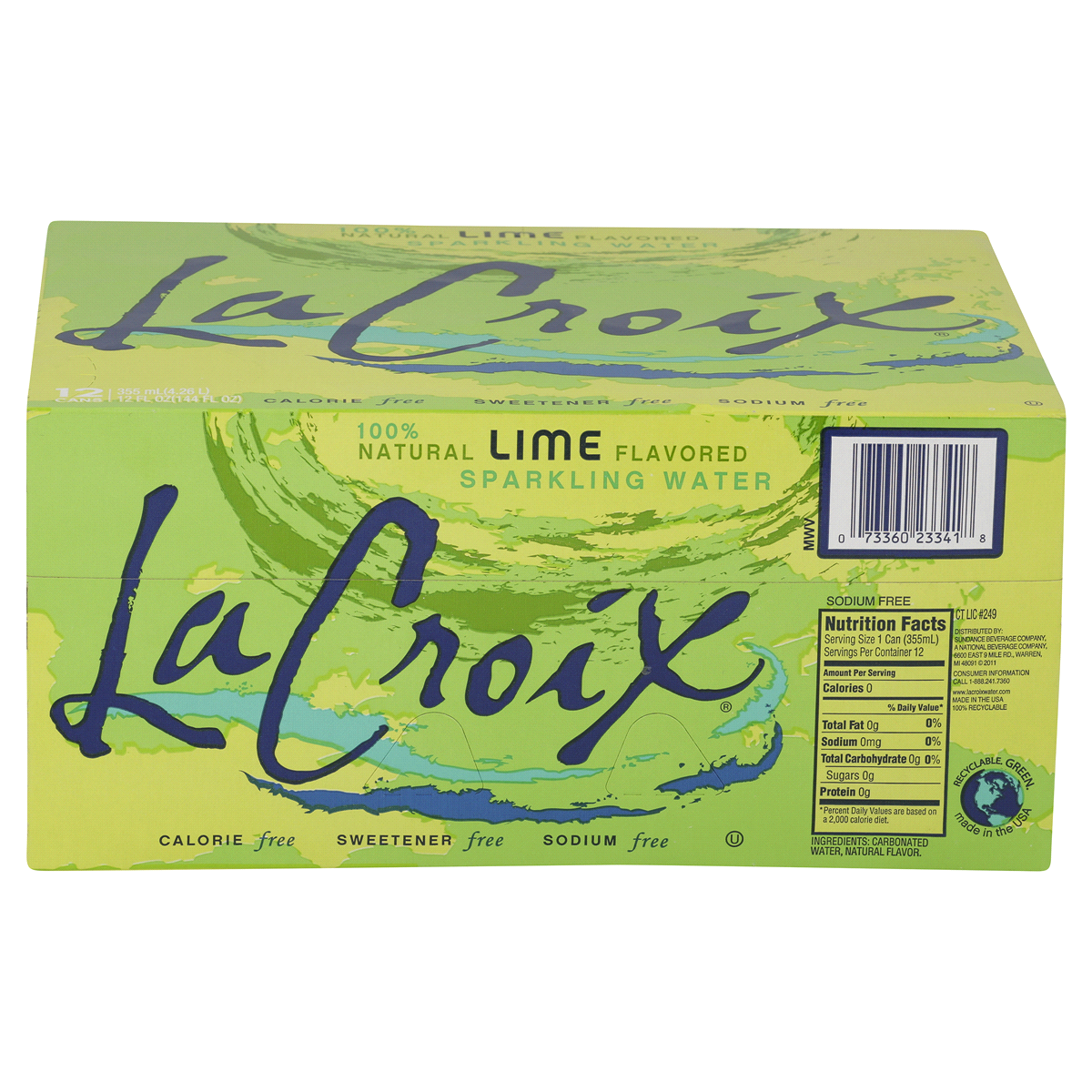 slide 3 of 6, La Croix Lime Sparkling Water, 12 ct; 12 fl oz