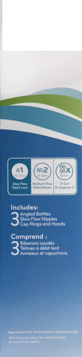 slide 2 of 7, Evenflo Bottles 3 ea, 3 ct