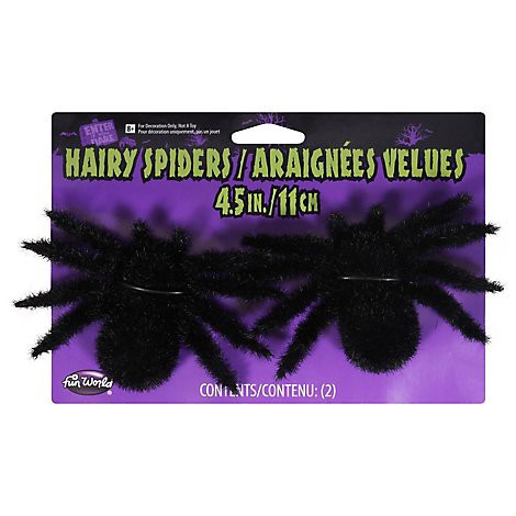 slide 1 of 1, Hairy Spiders 4.5 inch 2 pk- EA, 4.5 in