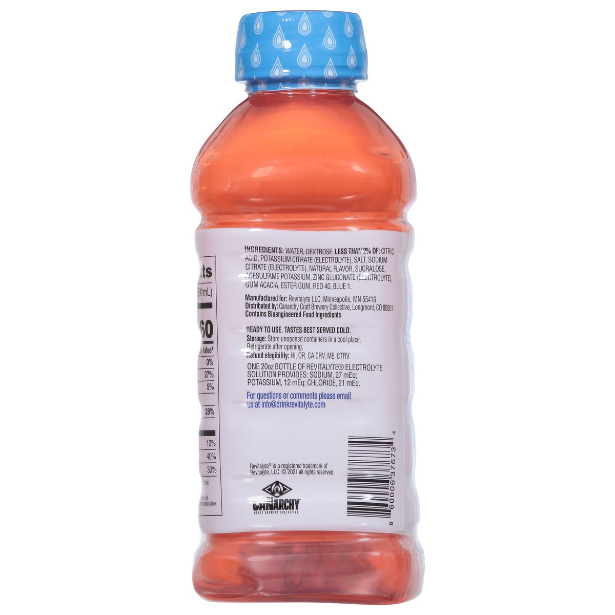 slide 5 of 15, Revitalyte Strawberry Electrolyte Solution 20 fl oz, 20 oz