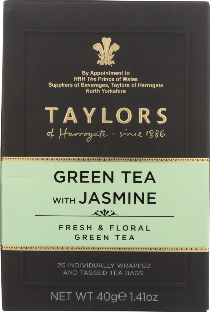 slide 1 of 1, Taylors of Harrogate Green Tea with Jasmine, 20 ct; 2.5 gram