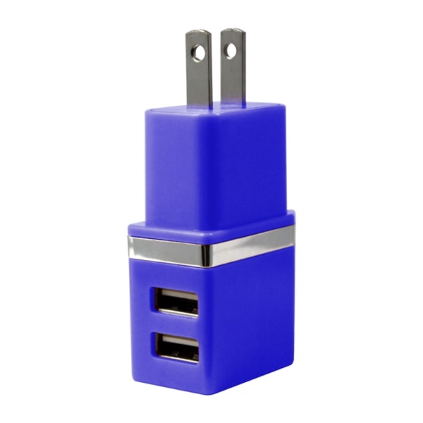 slide 1 of 5, Duracell Dual Usb Wall Charger, Metallic Blue, 1 ct