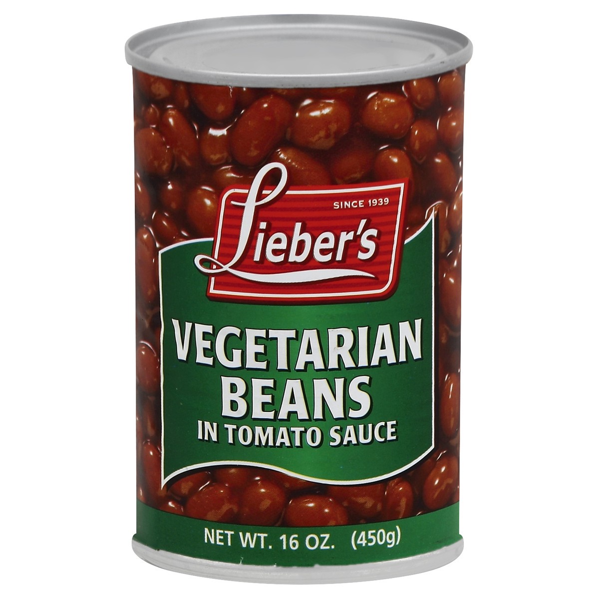 slide 2 of 2, Lieber's Vegetarian Beans 16 oz, 16 oz