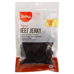 Raley's Beef Jerky, Original, Family Size 8 oz