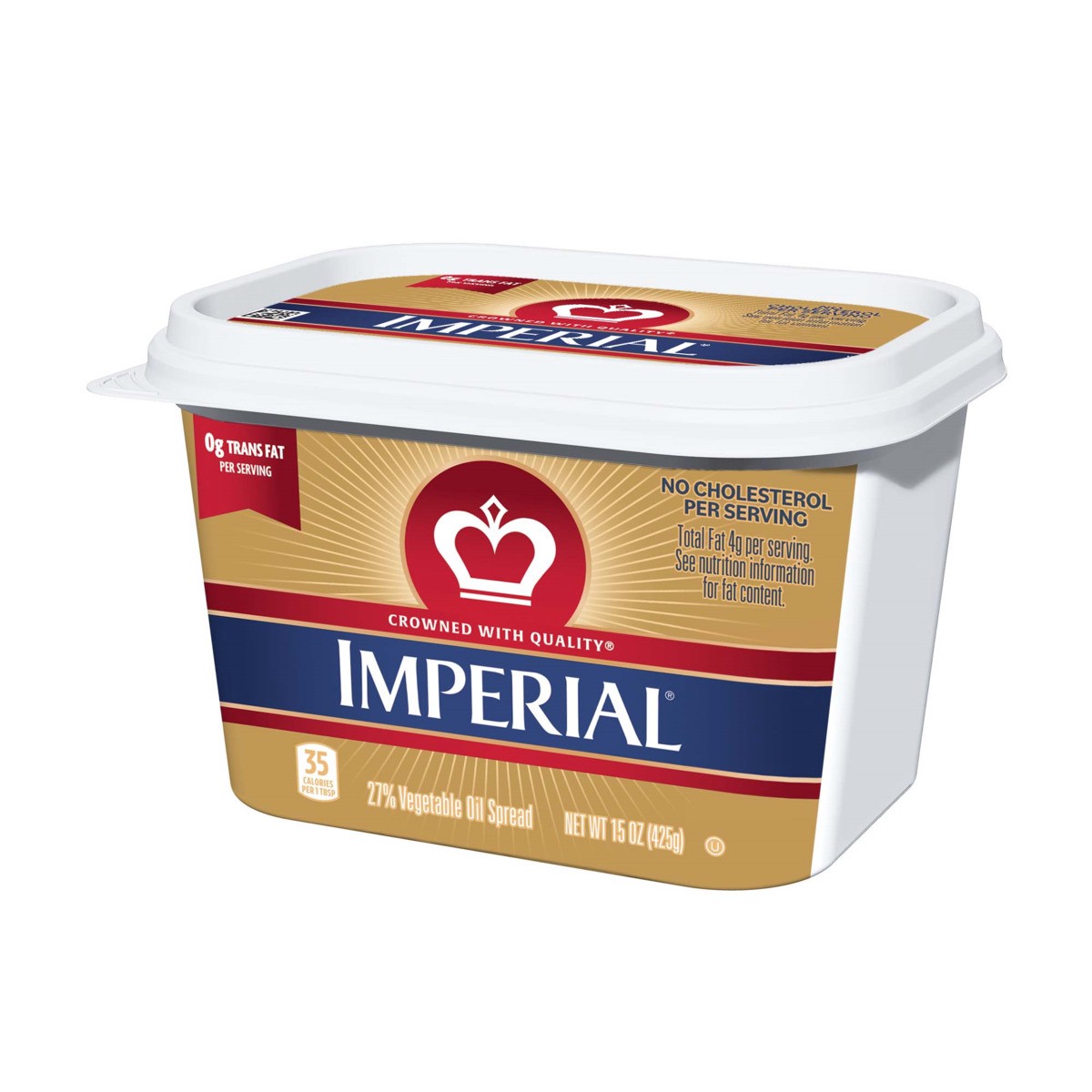 slide 3 of 7, Imperial 28% Vegetable Oil Spread 15 oz, 15 ct