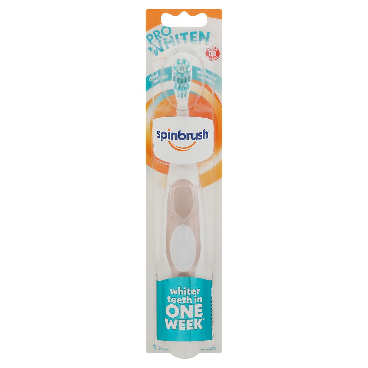 slide 1 of 3, Spinbrush Pro Whiten Medium Bristles Powered Toothbrush 1 ea, 1 ct