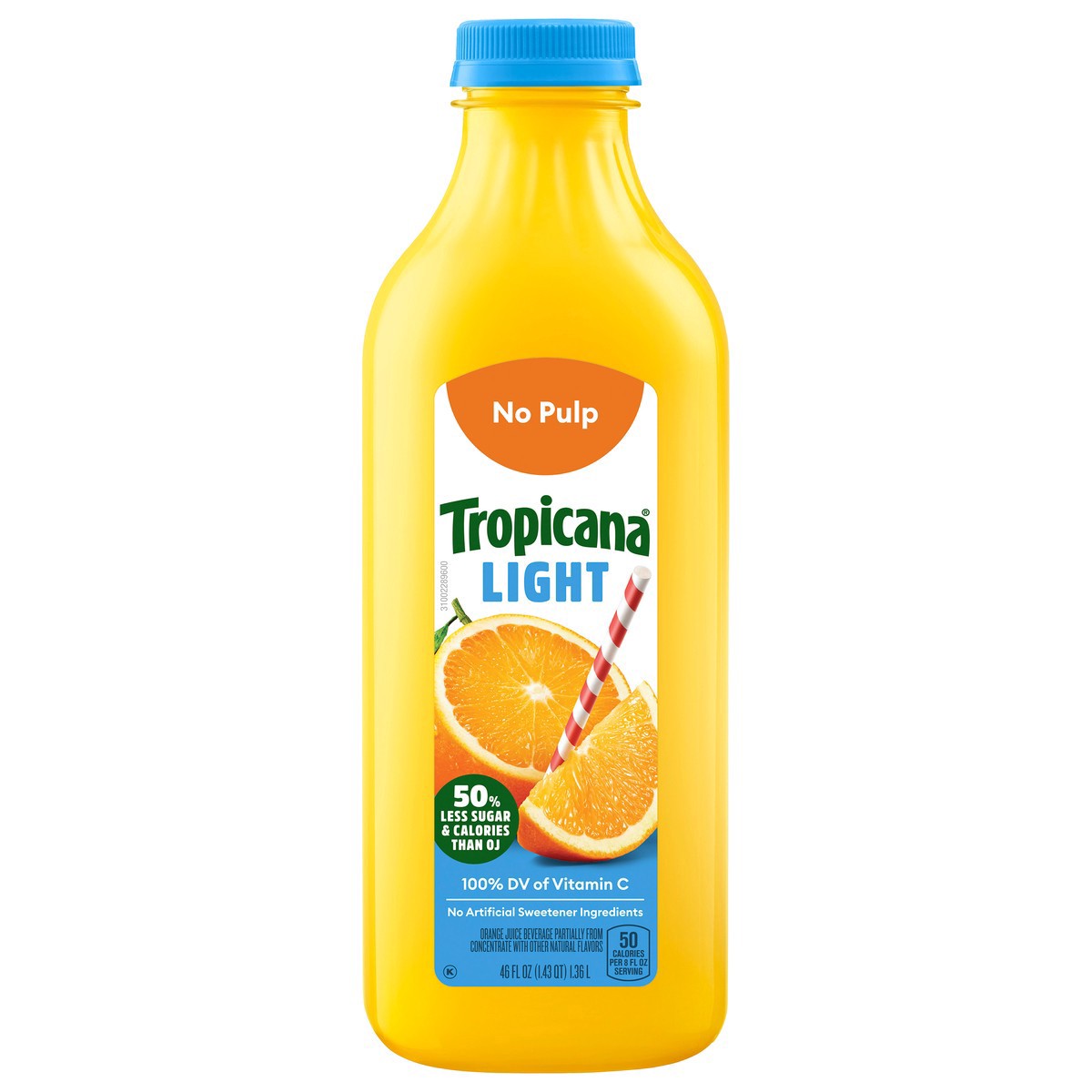 slide 4 of 11, Tropicana Light Orange Juice, No Pulp, 46 fl oz, 46 oz