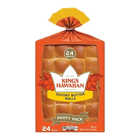 slide 1 of 9, King's Hawaiian Savory Butter Rolls, 24 ct, 24 oz, 24 ct