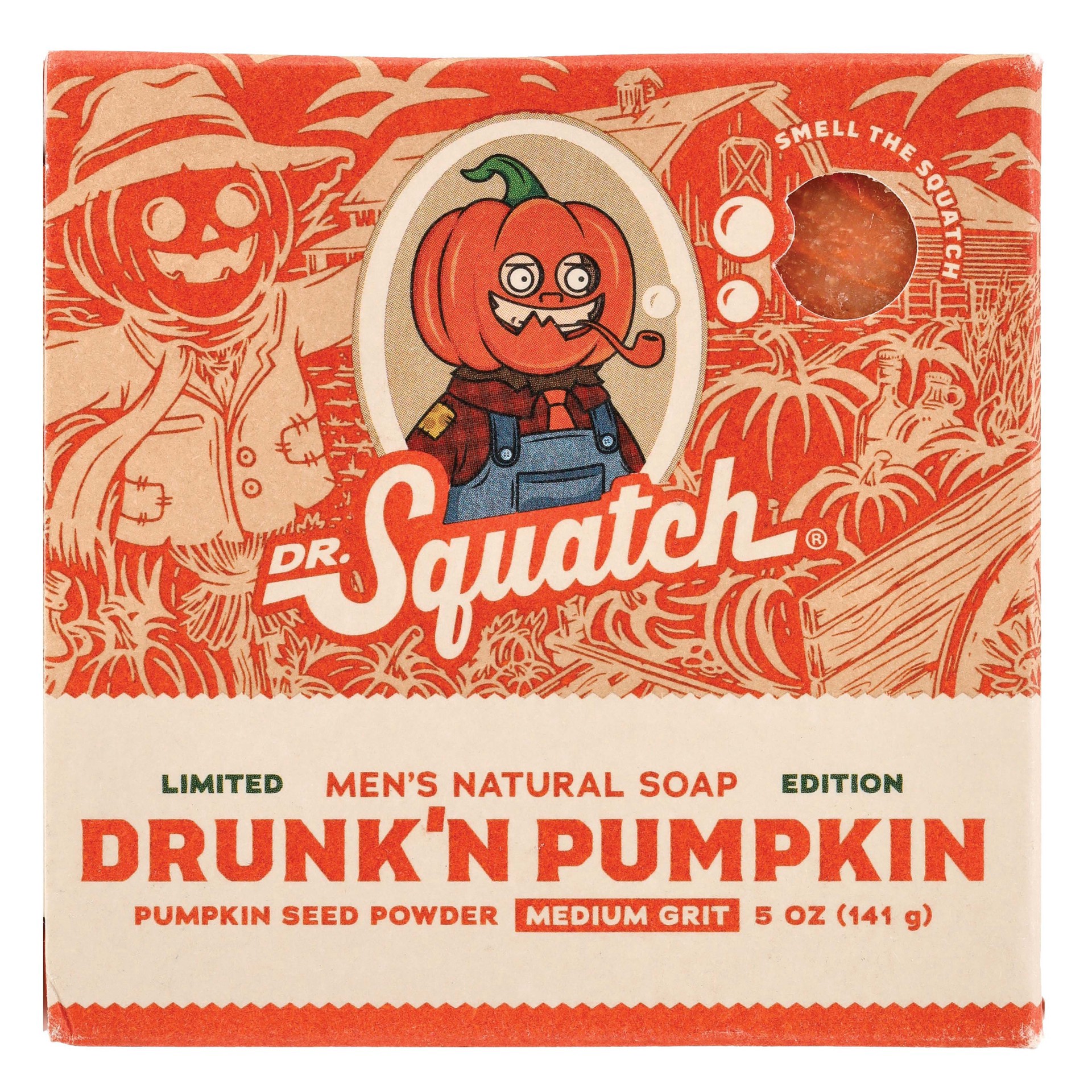 slide 1 of 1, Dr. Squatch Limited Edition Men's Natural Soap Bar - Drunk'n Pumpkin, 5 oz