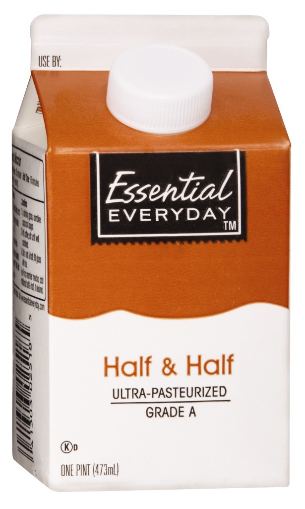 slide 1 of 1, Ee Half & Half Regular, 16 oz