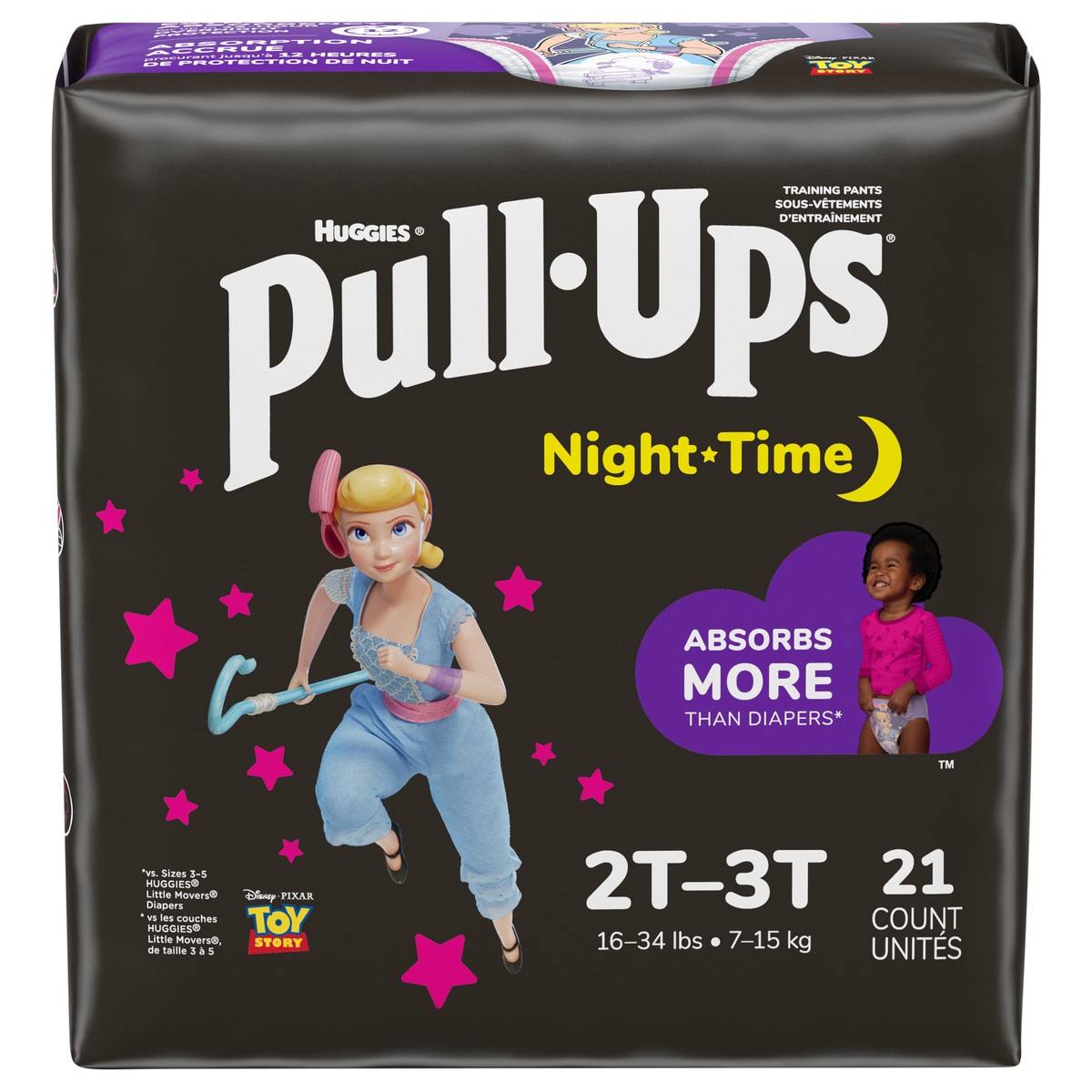 slide 9 of 9, Pull-Ups Huggies 2T-3T Toy Story Disney Pixar Training Pants 21 Ea, 21 ct