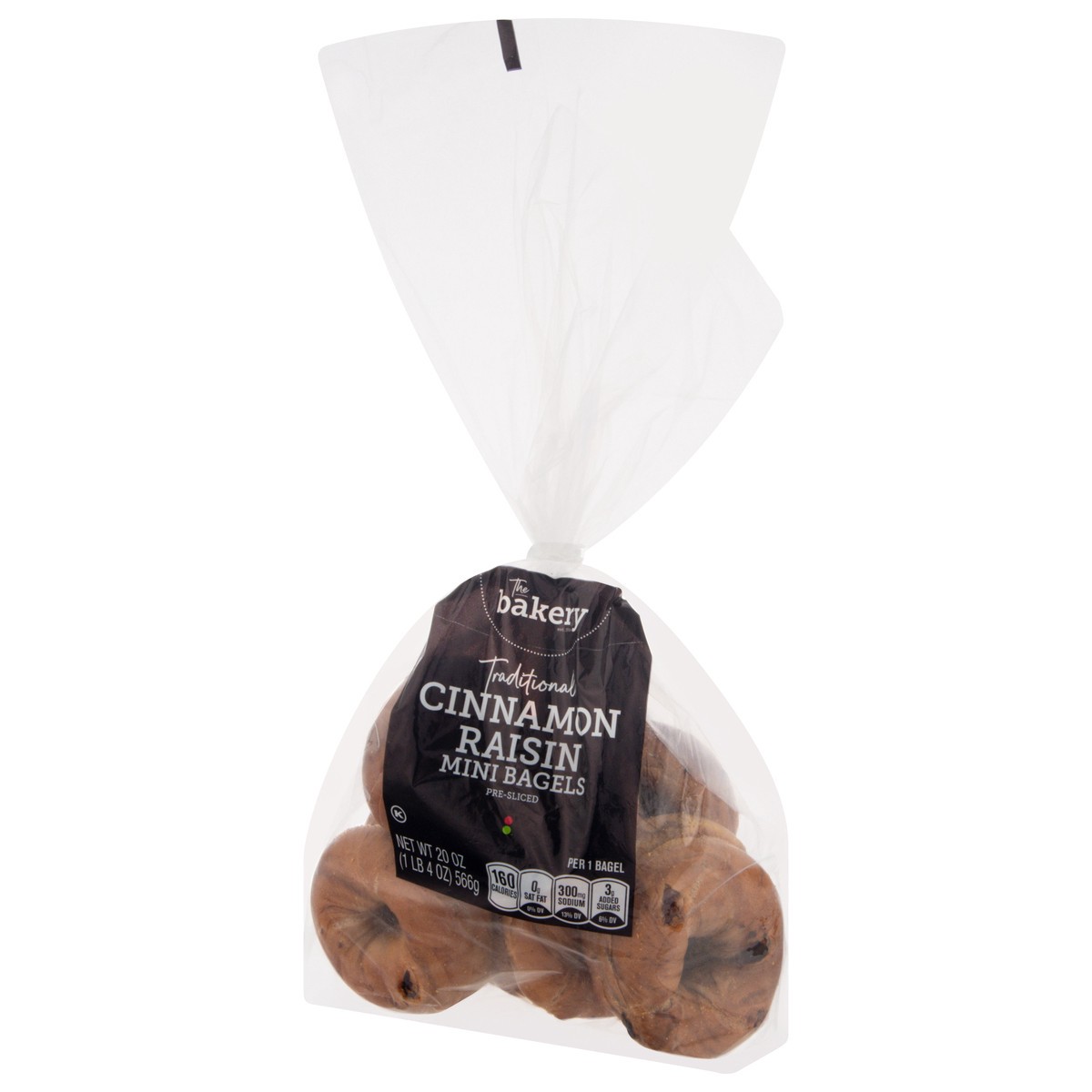 slide 3 of 4, Stop & Shop The Bakery Mini Cinnamon Raisin Pre-Sliced Bagels - 10 ct, 10 ct; 20 oz