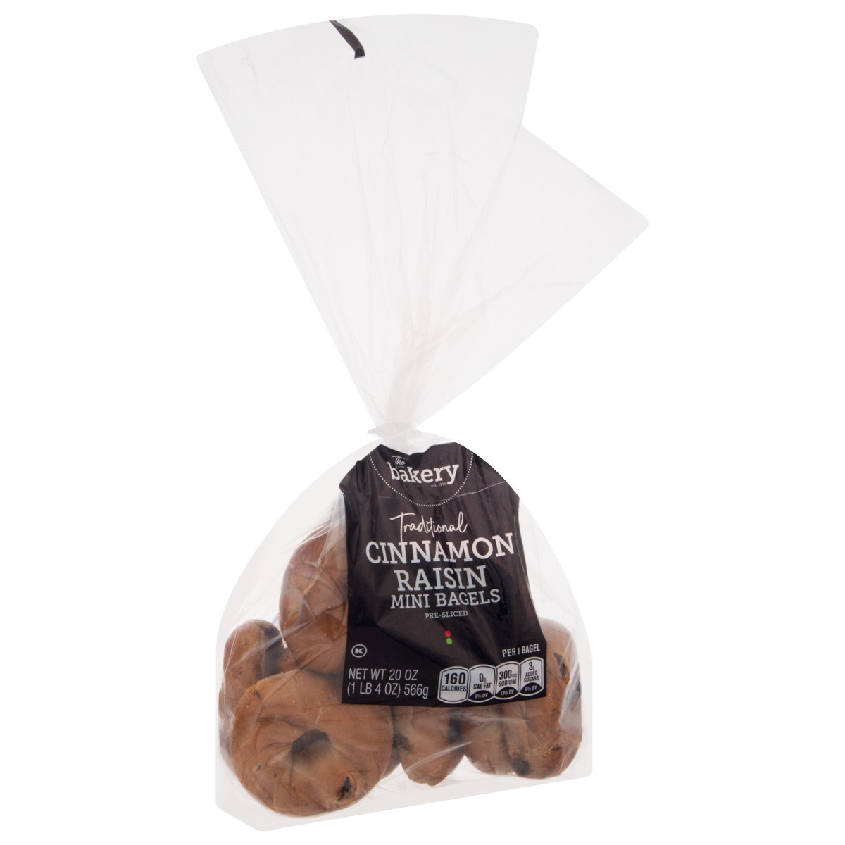 slide 2 of 4, Stop & Shop The Bakery Mini Cinnamon Raisin Pre-Sliced Bagels - 10 ct, 10 ct; 20 oz