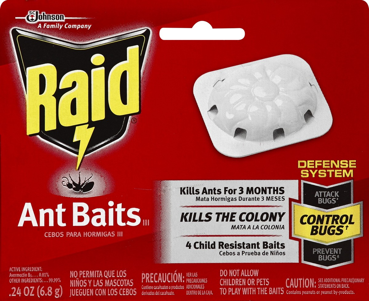 slide 4 of 5, Raid Ant Bait Insecticide, 4 ct; 0.24 oz