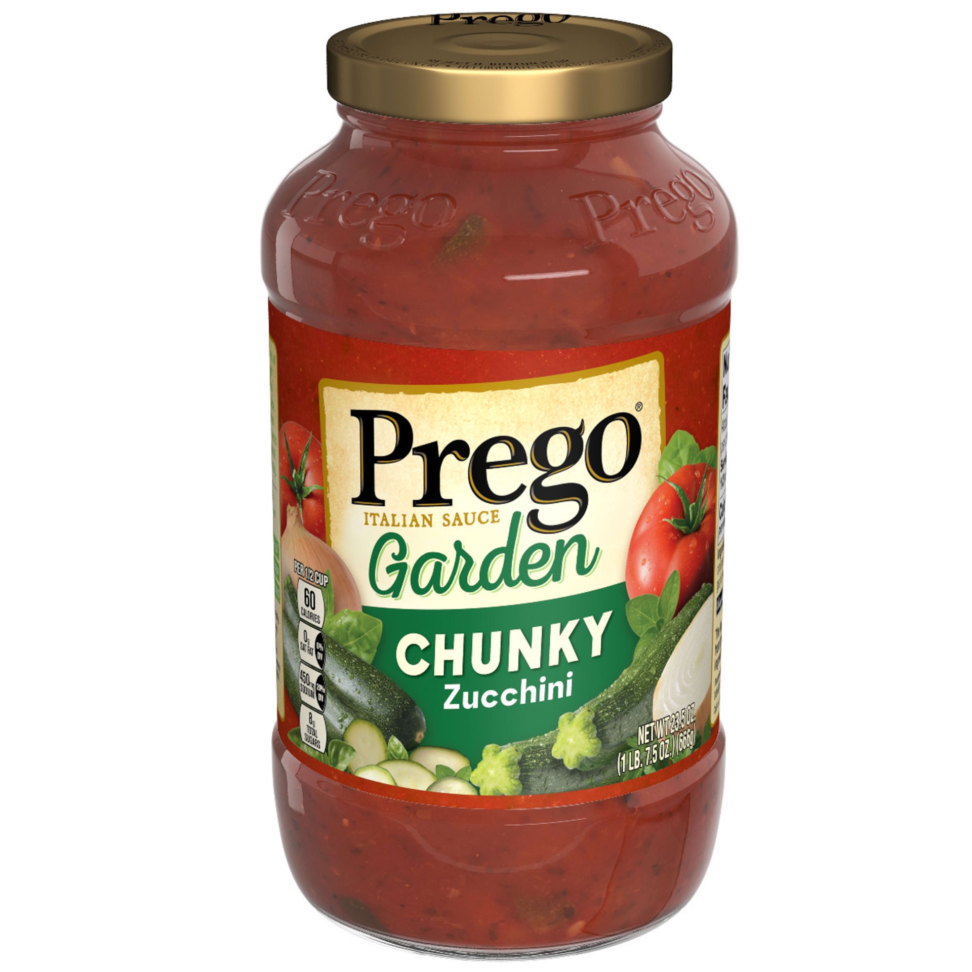 slide 1 of 5, Prego Zucchini Pasta Sauce, 23.5 oz