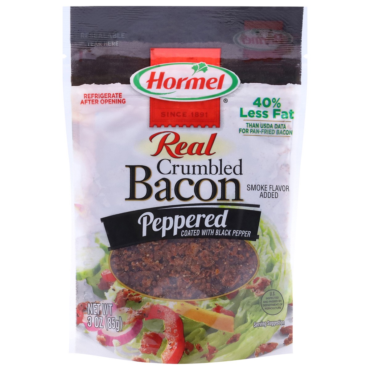 slide 1 of 6, Hormel Real Crumbled Peppered Bacon 3 oz, 3 oz