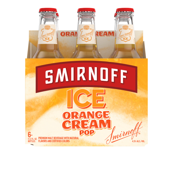 slide 3 of 5, Smirnoff Ice Orange Cream Pop 6pk bottle, 6 ct; 11.2 oz