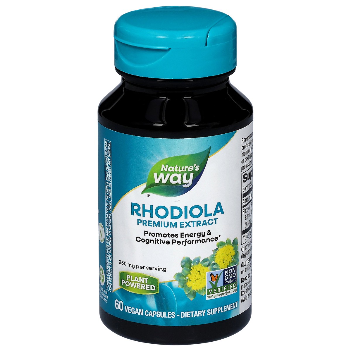 slide 1 of 9, Nature's Way 250 mg Premium Extract Rhodiola 60 Capsules, 60 ct