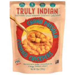 Truly Indian Curried Chickpeas Entre
