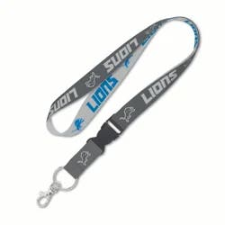 Detroit Lions 1" lanyard charcoal